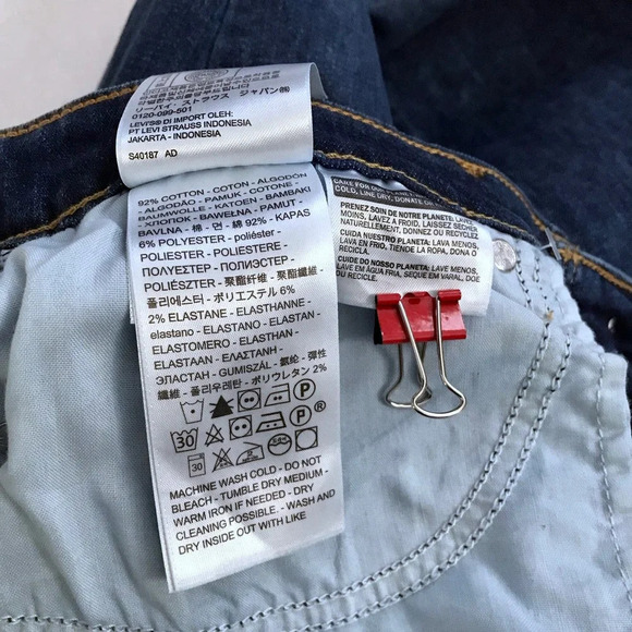 Levi's NWT 711 Mid Rise Skinny Ankle Jeans Women 14/32 - Picture 9 of 10